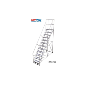 Stainless Steel Mobile Ladder Stand