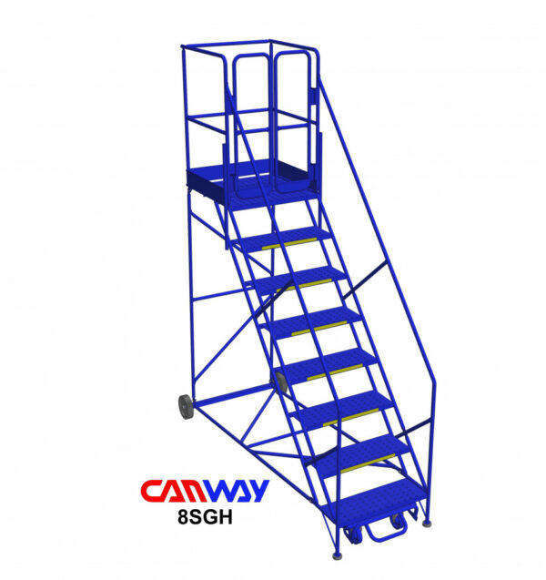 8 Step SafeGuard Mobile Ladder Stand